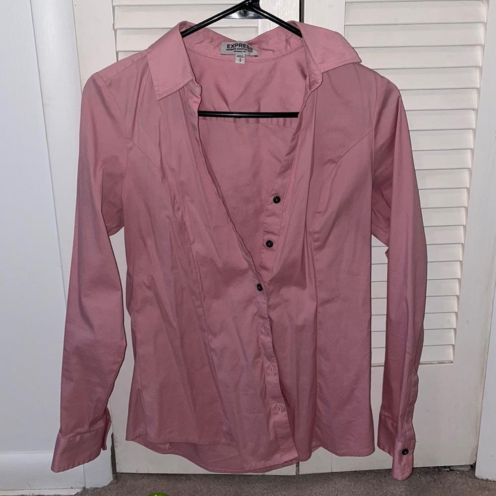 Pink button up - Picture 3 of 3